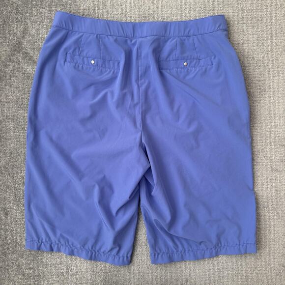 Chicos Zenergy Golf Short Women 2 (US 12) Blue Bermuda Stretch Pocket Activewear - Picture 8 of 8